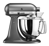 KitchenAid 4,8 L 5KSM175 Artisan Küchenmaschine Breadlover mit Messerschmidt Getreidemühlenvorsatz + Brotbackschüssel