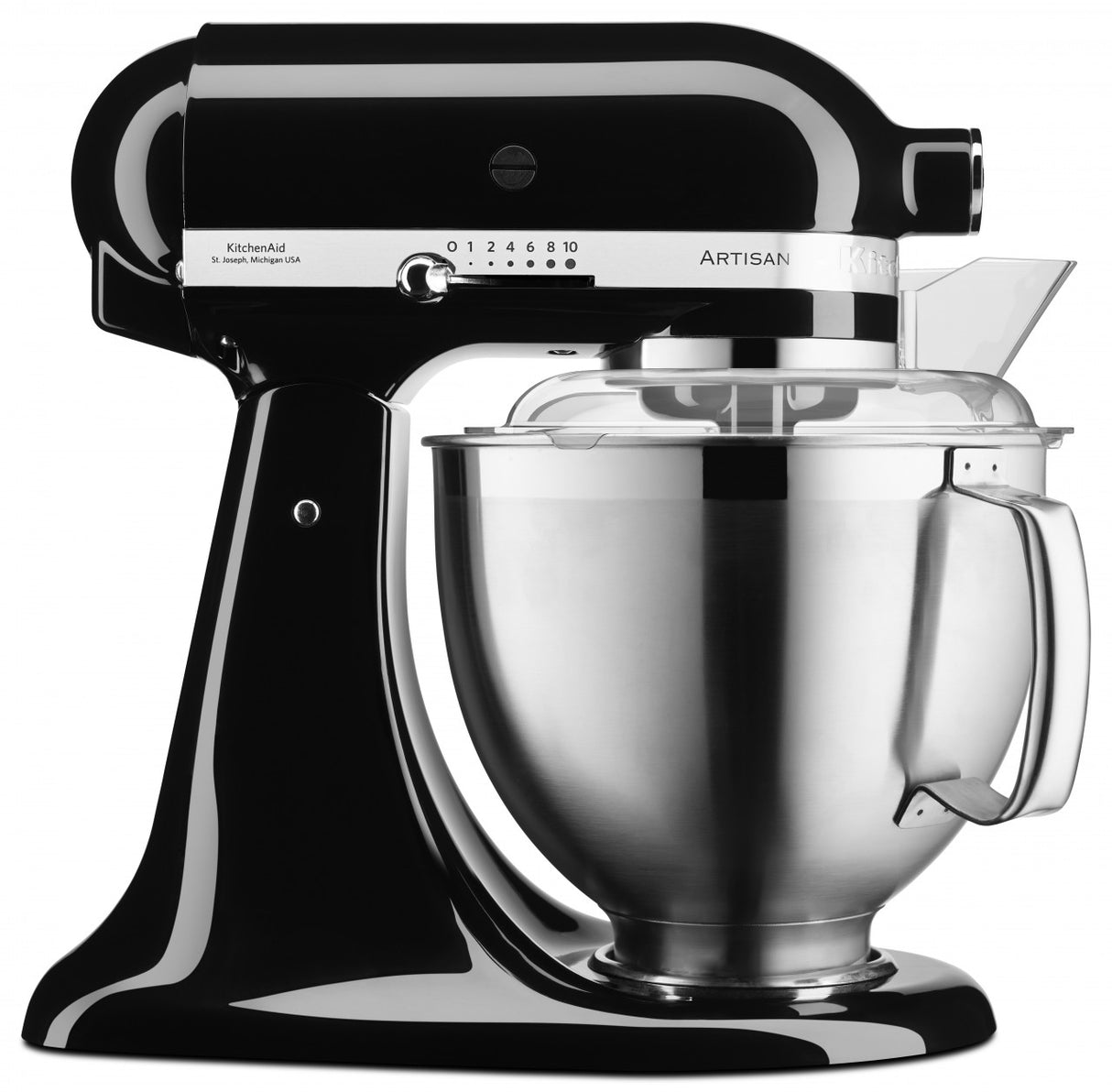 KitchenAid 4,8 L 5KSM185 Artisan Küchenmaschine Meatlover Metallfleischwolf 5KSMMGA Gr. 8 und Spritzgebäckvorsatz