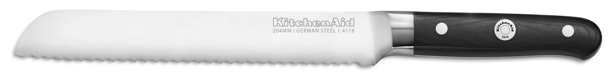 KitchenAid Brot-Backschüssel 5KSM2CB5BGS Grey Speckle mit KitchenAid Brotmesser KKFTR8BRWM+ Rezeptbuch Brot&Brioche
