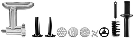 KitchenAid 4,8 L 5KSM175 Artisan Küchenmaschine Meatlover mit Ganzmetall- Fleischwolf und Spritzgebäckvorsatz