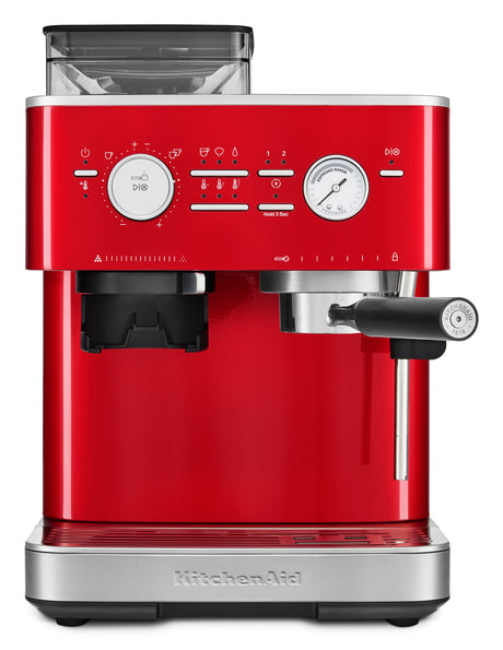 KitchenAid halbautomatische Espressomaschine mit Gratmahlwerk 5KES6551 inkl. GRATIS Illy Exploration Kit