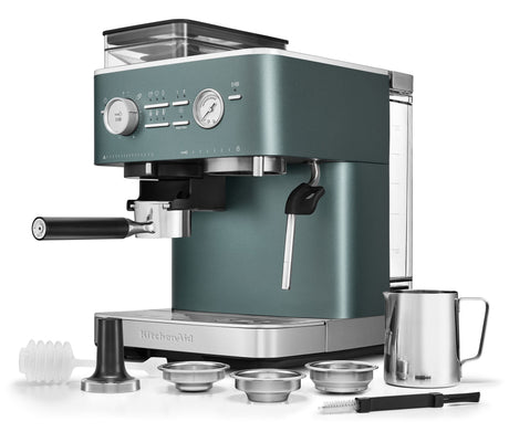 KitchenAid halbautomatische Espressomaschine mit Gratmahlwerk 5KES6551 inkl. GRATIS Illy Exploration Kit