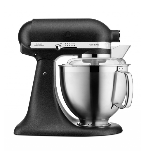 KitchenAid 4,8 L 5KSM185 Artisan Küchenmaschine Meatlover Metallfleischwolf 5KSMMGA Gr. 8 und Spritzgebäckvorsatz