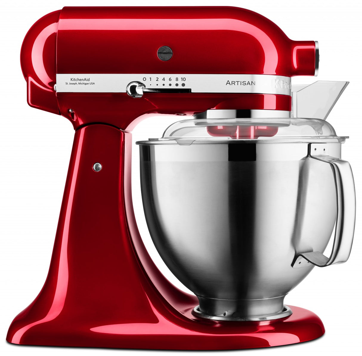 KitchenAid 4,8 L 5KSM185 Artisan Küchenmaschine Allrounderset Fleischwolf+Spritzgebäck+Gemüseschneider