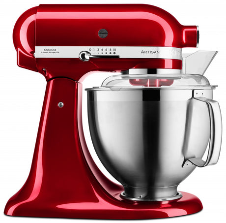 KitchenAid 4,8 L 5KSM185 Artisan Küchenmaschine Allrounderset Fleischwolf+Spritzgebäck+Gemüseschneider