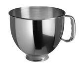 KitchenAid 4,3 L 5K45SS Classic Küchenmaschine Set 4 Fleischwolf+Spritzgebäck+Schüssel+Spritzschutz