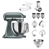 KitchenAid 4,8 L 5KSM175 Artisan Küchenmaschine Beginnerset mit Gemüseschneider